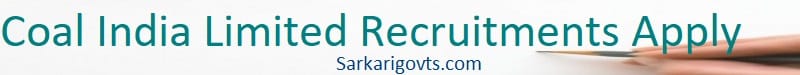 Coal India Limited Recruitment 2025 Vacancy Notification Apply Online Coal India Limited