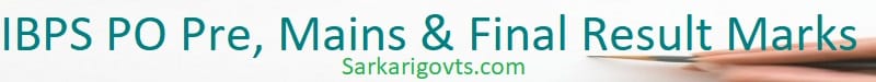 IBPS PO Result 2025 Pre, Mains and Final Score Card Download IBPS PO Result